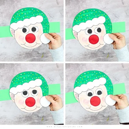 Moving Eyes Elf Craft for kids by Arty Crafty Kids