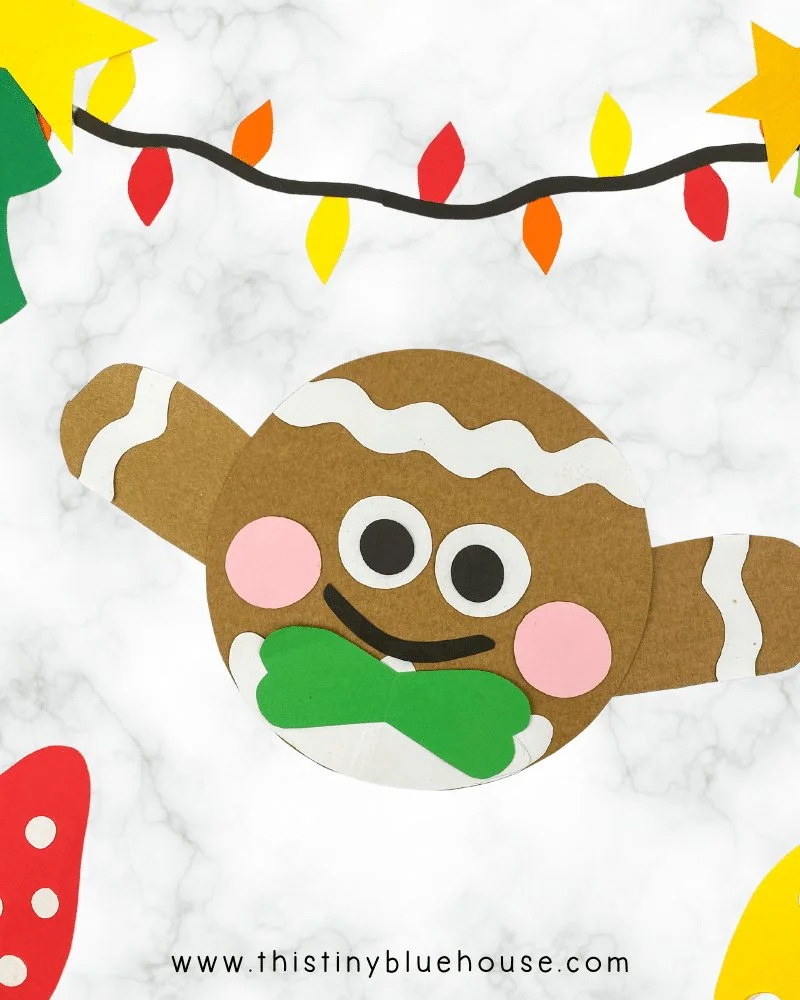Printable gingerbread man craft for festive holiday fun