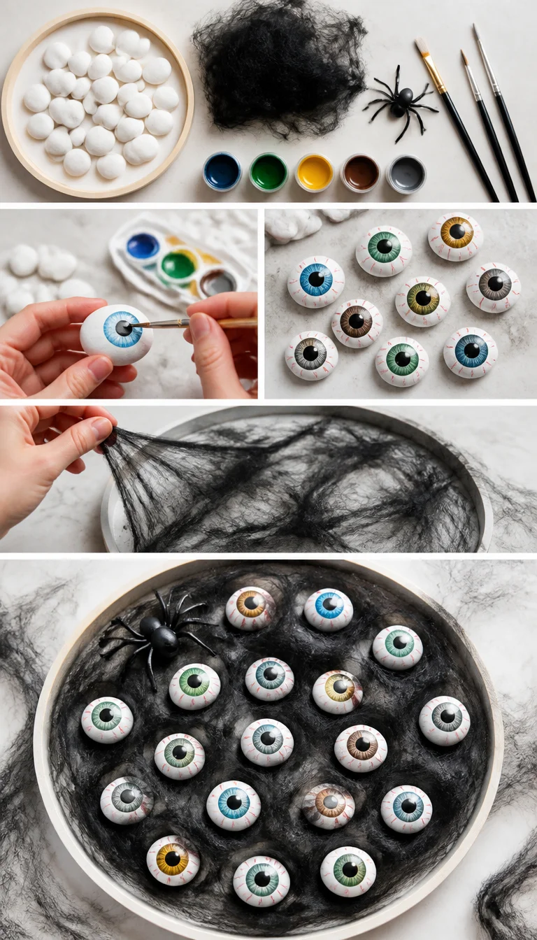 DIY Halloween Decorations: Spooky Tray of Eyeballs! - Making Things is Awesome