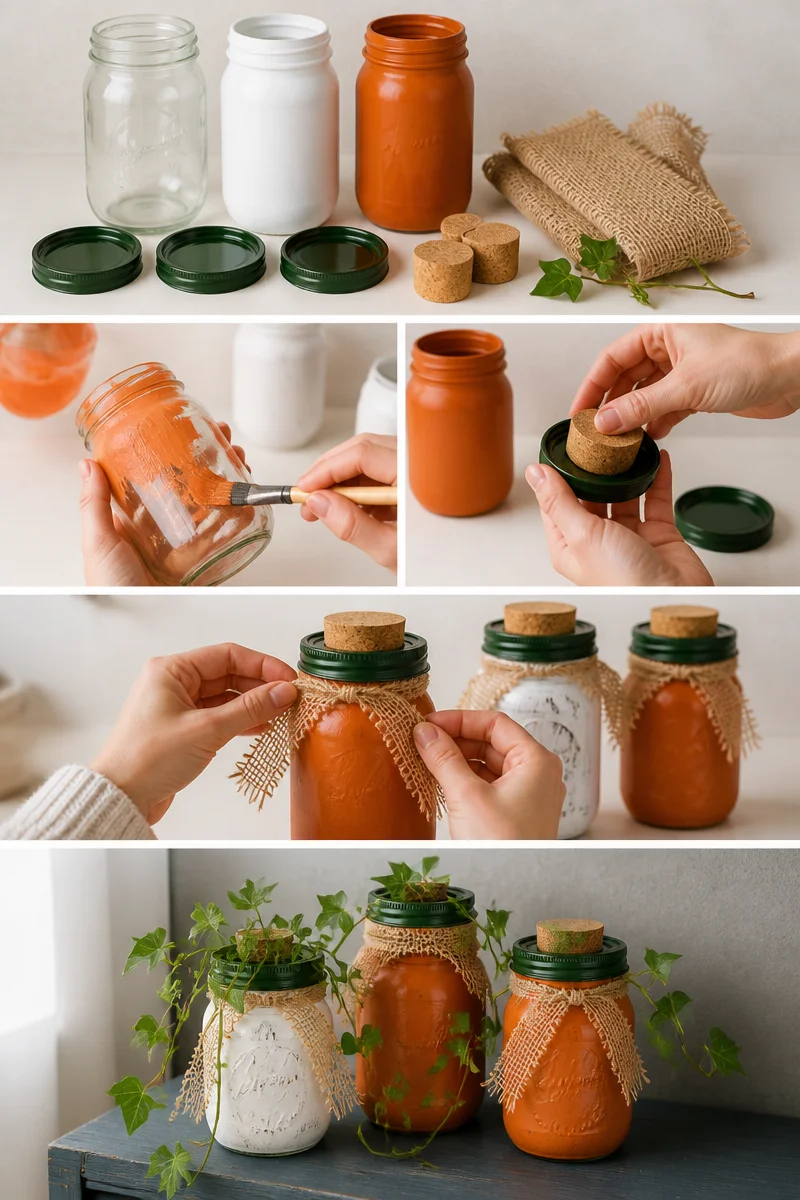 DIY Pumpkin Vases