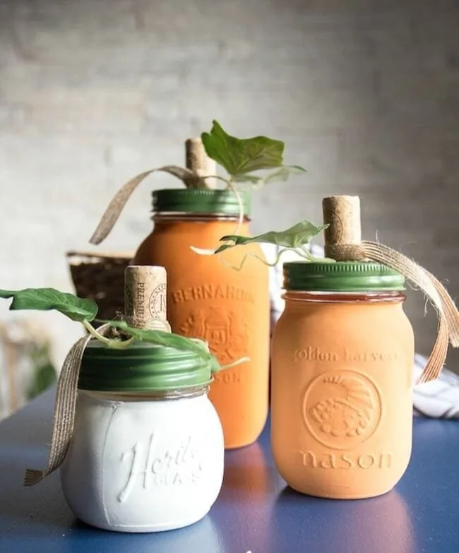 DIY Pumpkin Vases