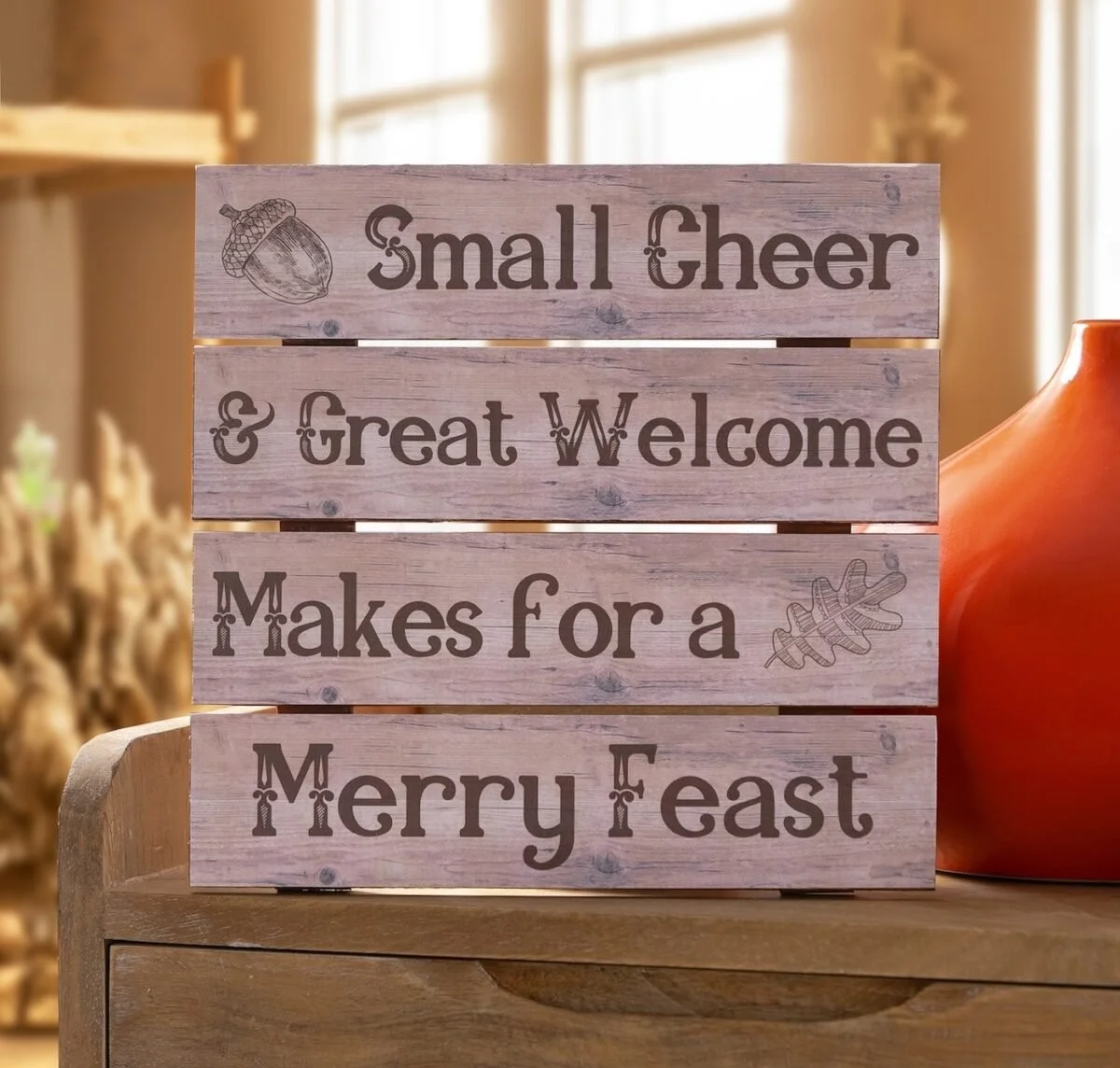 DIY Thanksgiving Sign Makes for a Merry Feast - Mod Podge Rocks