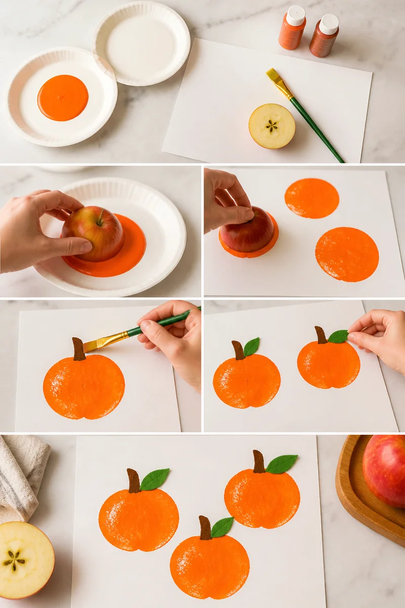 Pumpkin Apple Stamping