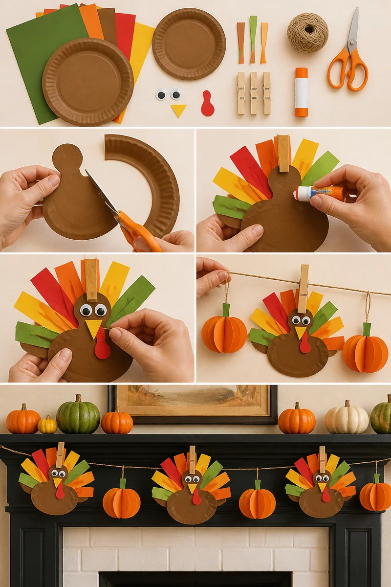 Turkey and Pumpkin Craft